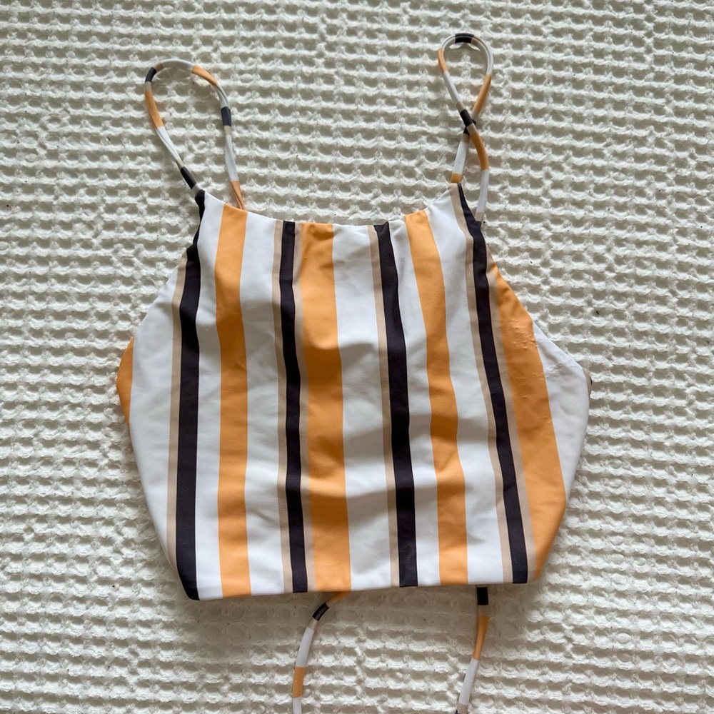 House of Harlow Cropped Swim Halter Top